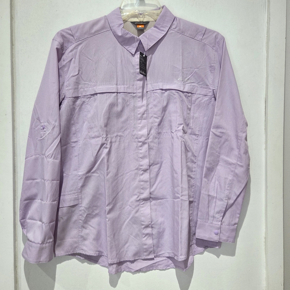 Eddie Bauer Lavender Button Down Shirt